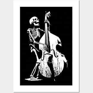 death plays bass guitar Posters and Art